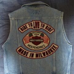 HARLEY DAVIDSON　ハーレーダビットソンデニムベスト...
