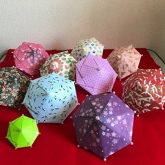 ハンドメイド　折り紙　傘（大9個、小1個）