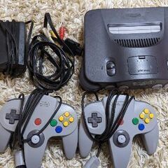 任天堂64テレビゲーム機［本体一式］