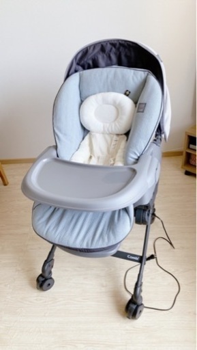 【超美品】ネムリラ（オートスイング）AUTO SWING BEDi Long スリープシェルEG【コンビ】ハイローチェア