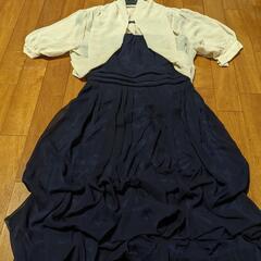 《美品》パーティードレス　ボレロ付き