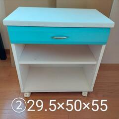 パソコンデスク1(ワーキングデスク):青の画像