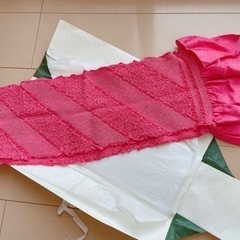 D海棠色　振袖用帯揚げ