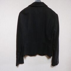 ジャケット 9AR 毛60％ ストライプ 中古の画像