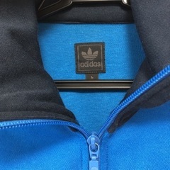 【ほぼ新品未使用】adidas アディダス ジャージ（青）の画像