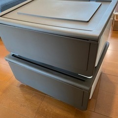 衣装ケース2個 ニトリ Nフラッテ ブラウン