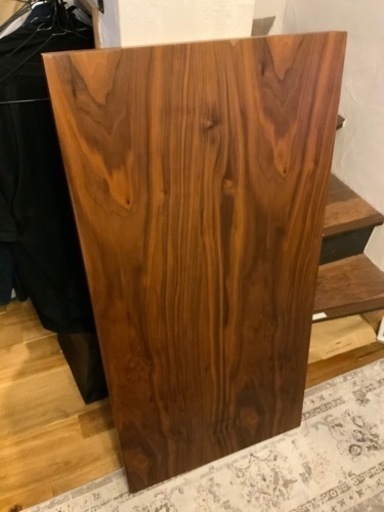 【天板のみ】ニトリ昇降式テーブル天板のみ120×60cm板厚4cmミドルブラウン