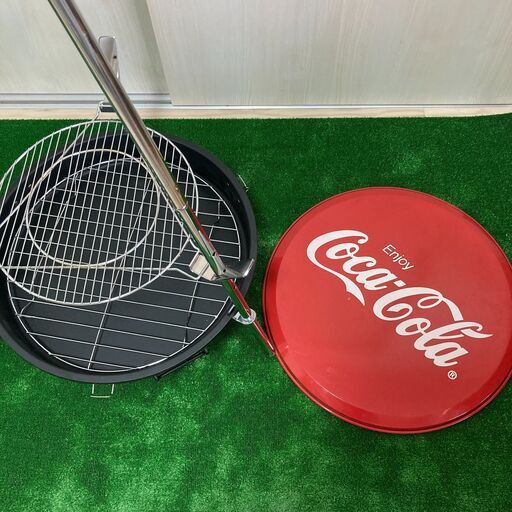 取引中　非売品　コカ・コーラ　Coca Colaバーベキュー コンロ　円形　直径50cm　BBQ　アウトドア　キャンプ