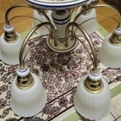 定価10万以上、Nationalシャンデリア6灯、高級 ナショナル 天井