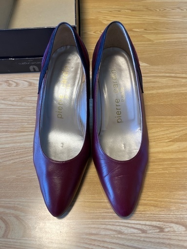 pierre cardin パンプス ワインレッド
