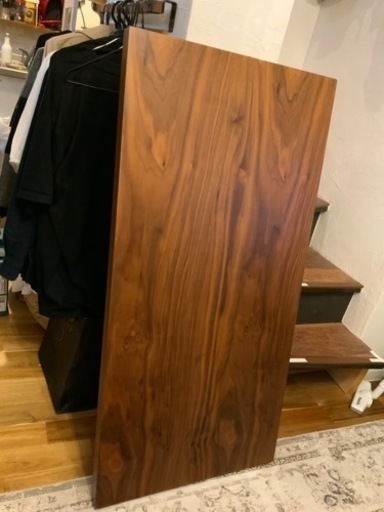【天板のみ】ニトリ昇降式テーブル天板のみ120×60cm板厚4cmミドルブラウン