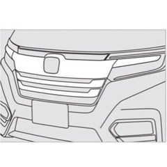 ステップワゴン スパーダ RP3フロントグリル 純正品 シルバーメッキ