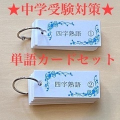 ★中学受験★ 国語　単語カード　サピックス  完璧