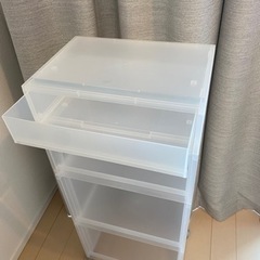 無印良品　キャスター付ポリプロピレン収納ラックの画像