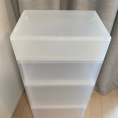 無印良品　キャスター付ポリプロピレン収納ラックの画像