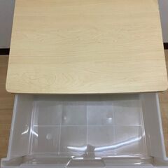 【レガストック川崎本店】ウッドトップチェスト　棚　プラスチック　ボックス　三段の画像