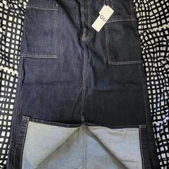 💙GU/デニムナローミディスカート/
XL -SIze
/ Navy色

/未使用の画像