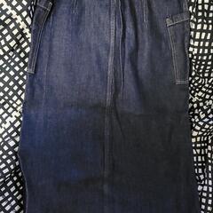 💙GU/デニムナローミディスカート/
XL -SIze
/ Navy色

/未使用の画像