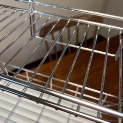 【更にお値下げしました！】美品★KEYUKA  食器カゴ、グラス•カトラリー•布巾スタンドセットの画像