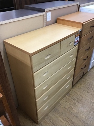 KF-54【ご来店頂ける方限定】絶対満足価格　ハイチェスト　ナチュラル