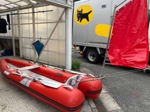 （船外機決まりました）ゴムボート、船外機　セット価格