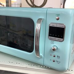 【値下げしました！】テクタイト株式会社 レトロスタイル 電子レンジ DM-E26AM 700W 2018年製 アクアミント【ユーズドユーズ名古屋天白店】 J1857