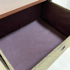 【無料】超美品☆AZUMAYAの４段チェスト☆ブラウン☆収納インテリア☆の画像