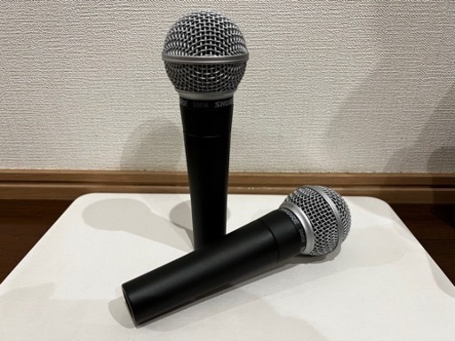 ほぼ未使用２本セット SHURE SM58　定番ダイナミックマイク