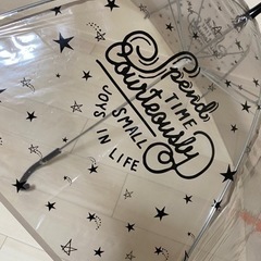 【無料】スリコで購入した可愛いビニール傘☆おしゃれ☆の画像