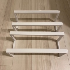 山崎実業 伸縮シューズラック ライン 1段 ホワイト 3188