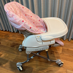 コンビ電動ハイローチェア　ロアンジュ　新生児用パッド、収納ボックス、カバー付　の画像