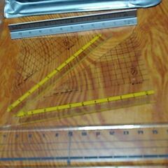 製図用セット（コンパス等）と定規。欲しい方は連絡をお願いします。の画像