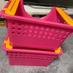 【受け渡し相手決定しました】スタッキングバスケット 収納BOX ...