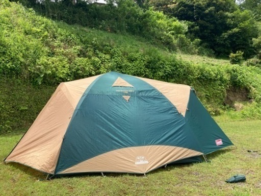 【格安】中古Coleman◆テント/タフワイドドーム300EX2 1万円でエクステンションと焚き火台/グランドシート(1000円追加)つけます