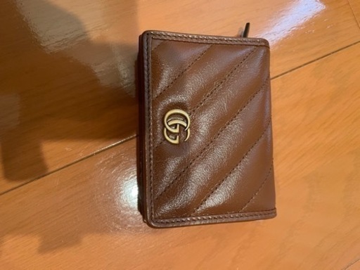【新品未使用:定価57,200円】グッチ GUCCI 折財布 【GGマーモント：GG MARMONT】 466492 DTD1T ブラウン　1000