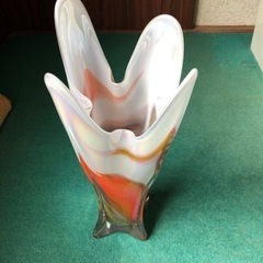 値下げ！昭和レトロ ARTGLASS 花瓶 