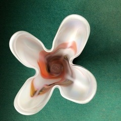 値下げ！昭和レトロ ARTGLASS 花瓶 の画像