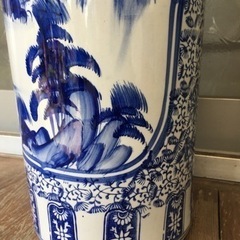 引取先決定●古許窯菊水作●有馬焼傘立ての画像