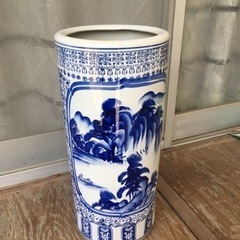 引取先決定●古許窯菊水作●有馬焼傘立て