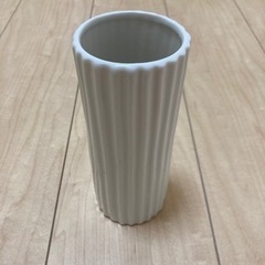 モノクロームフラワーベース花瓶ホワイト