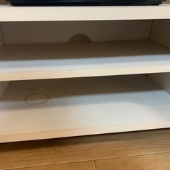 テレビ台　ホワイト　白テレビ代　収納付きの画像