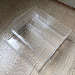 【受け渡し予定者決定】無印良品　アクリル収納ケースの画像