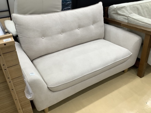 2人掛けソファー ニトリ　布　ホワイト　204