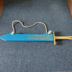 忍者刀76cm木製  自分で色付け済の画像