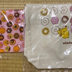 ミスド　ポケモン　トートバッグとポーチ