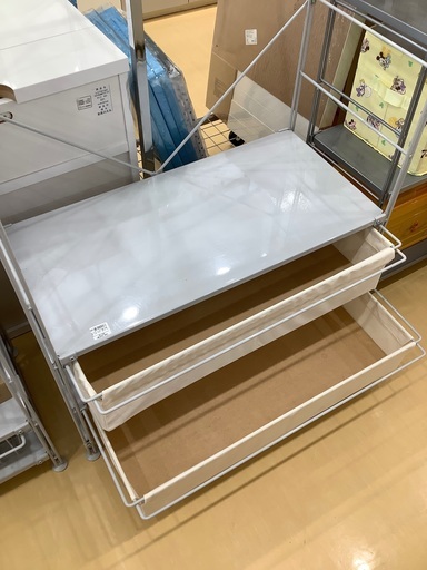 スチールユニットシェルフ　無印良品　ハンガータイプ　ホワイト