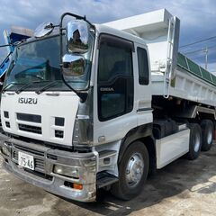 【車検付き】いすゞギガ Lゲート ダンプ 型式PKG-CXZ77K8 最大積載8,600kg 馬力330ps 走行距離88万km 平成21年式の画像