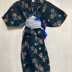 中古■男の子■浴衣■カブトムシ■へこ帯付き■5-6歳