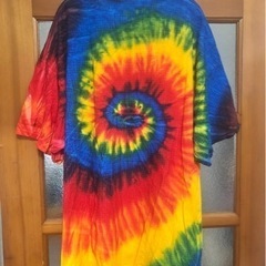 ★ タイダイ染 刺繍  エスニックTシャツ ビッグシルエット ★の画像
