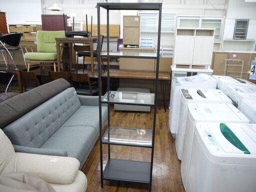 ガラス棚オープンラックのご紹介！【トレファク入間店家具紹介22-06】